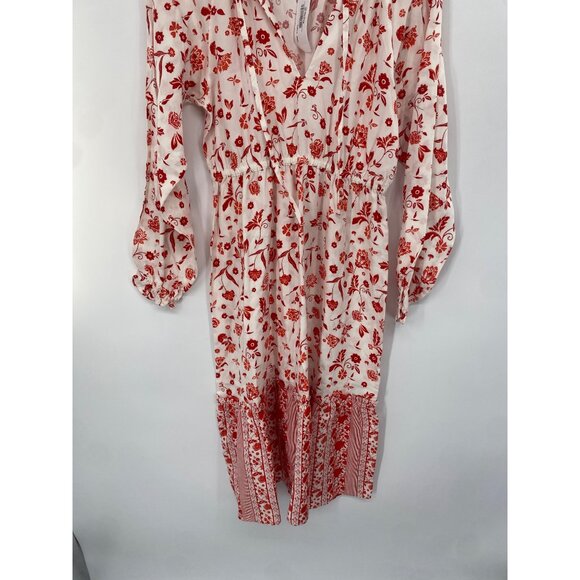 NWT Grace Atwood The Drop Dress MEDIUM BOHO MIDI FLORAL LONG SLEEVE - Picture 3 of 6